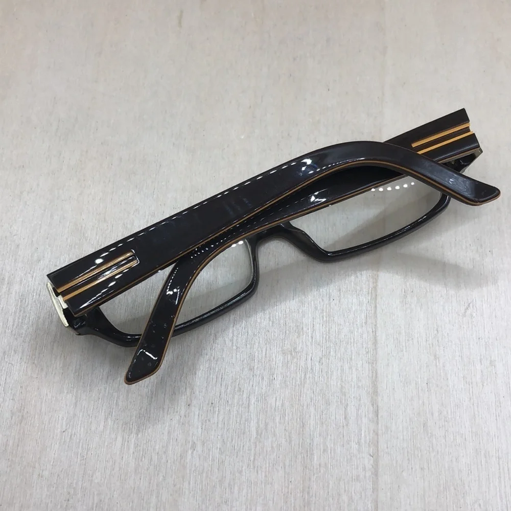 GUCCI 2916 Glasses in color GRN cocoa butter brown rectangular UNISEX, FLAWS